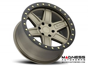 Jeep Custom Wheels (1) - Black Rhino - 20 x 9.5 - Attica - Matte Bronze w/ Black Lip Edge & Brass Bolts